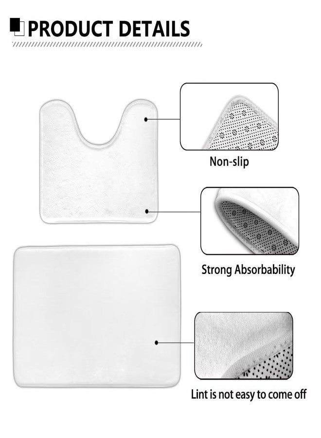 Flashideas Hummingbird Toilet Seat Cover and Rug Set Includes Bath Rug Toilet Lid Cover and Contour Mat Ultra Soft Bath Mat Non-Slip and Super Absorbent Bathroom Rug - Image 4